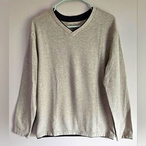 Men's Oatmeal Long Sleeve Pullover